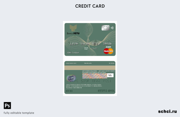 цифровая загрузка шаблона основной дебетовой карты Angola Banco Yetu Bank